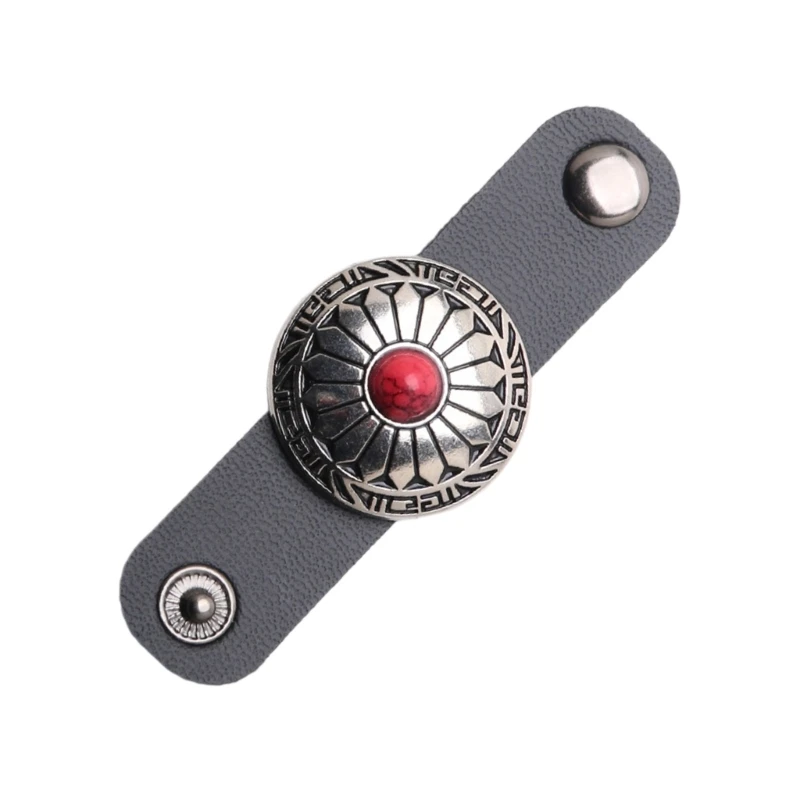 652f Faux Leather Sconhas Clasp Clip