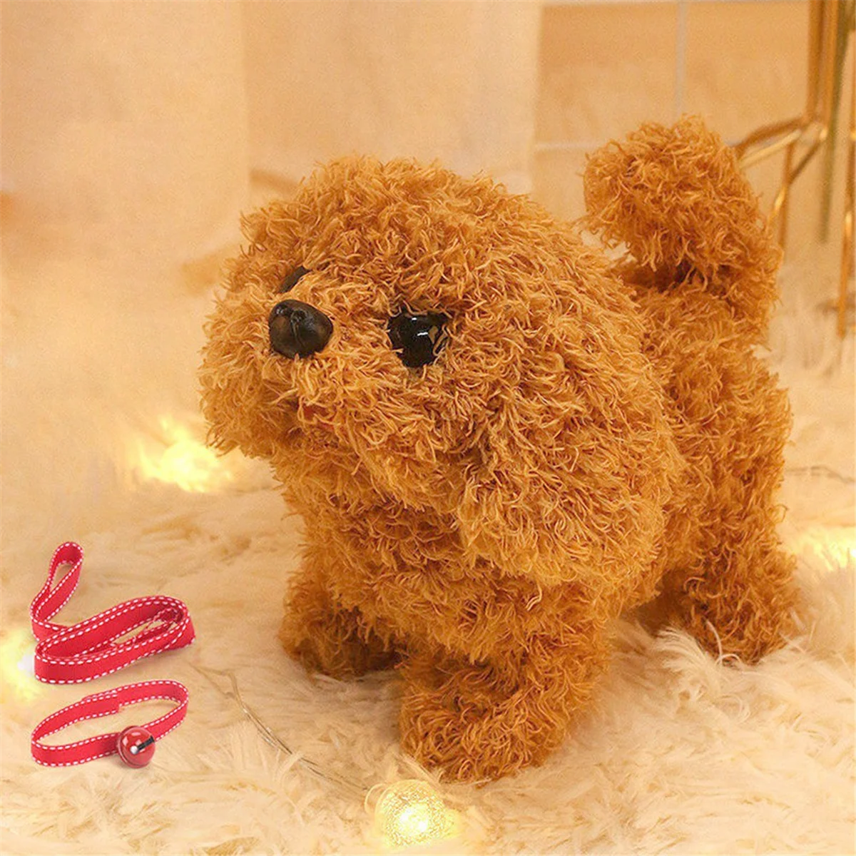 E Baby Toy Dog That Walks Barks Tail Wagging Plush Interactive Electronic Pets Puppy Toys dla dziewczynek Chłopcy Urodziny