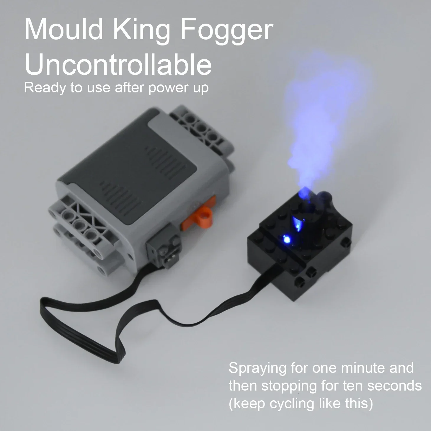 Mould King Fogger Technical  Spray Smoke Motor Sprayer Bricks DIY Building Blocks MOC Train Car Parts Motor Model for Legoeds