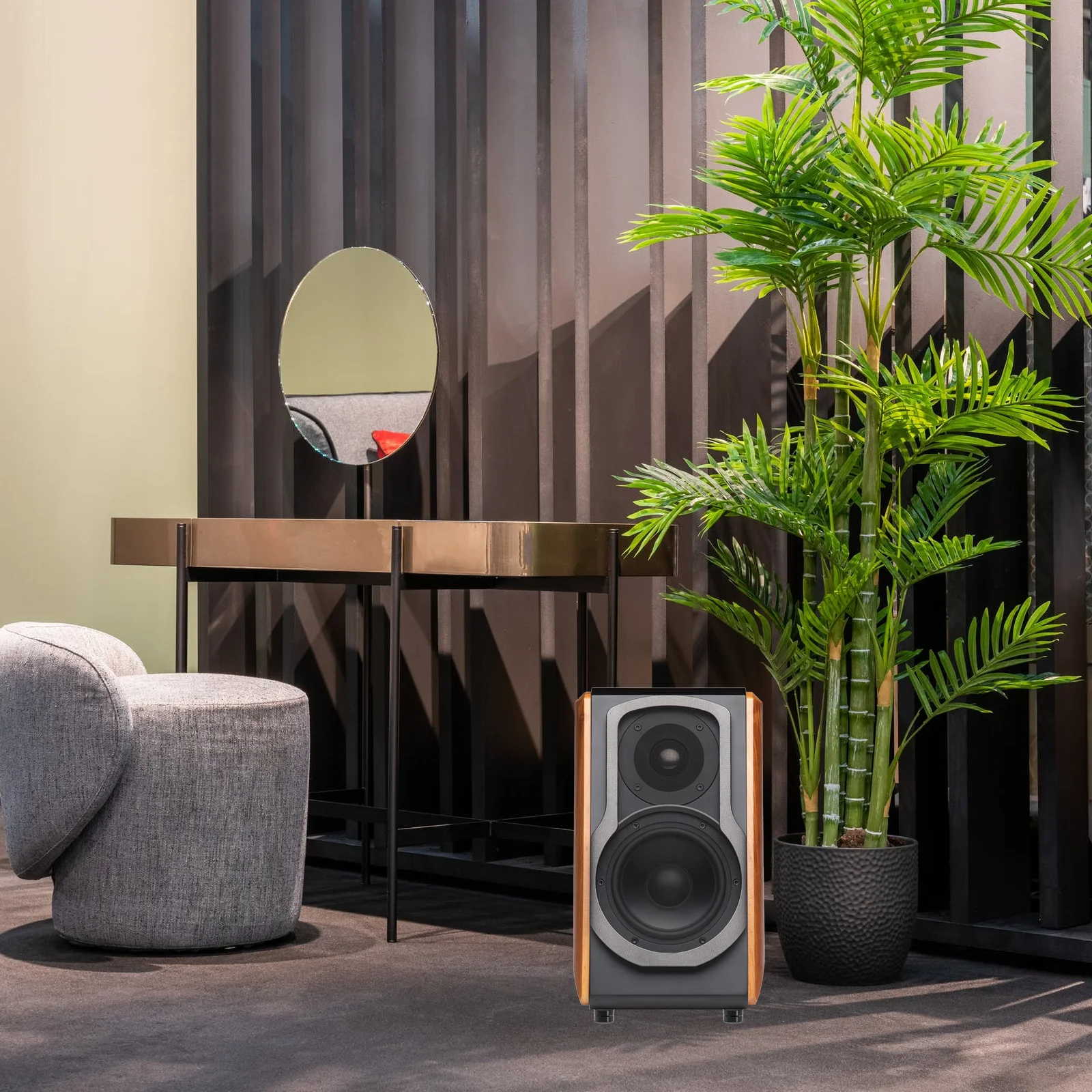 

Anti Vibration Speaker Feet Cushions High Hardness Density Shock Absorption Non Slip Design Enhance Sound Clarity Stereo Imaging