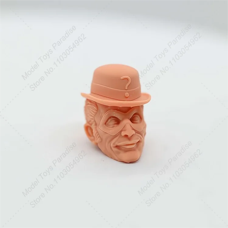 نحت رأس ريدلر غير مصبوغ ، جندي ، شرير خارق ، بن كاري ، موديل أبيض ، 6 "، مل ، SHF ، جسم شكل حركة ،