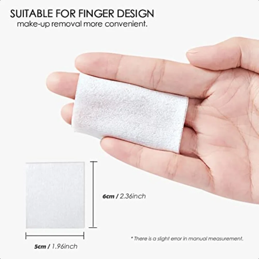 1000 Uds. Almohadillas de algodón desmaquillantes ultrafinas perfectas para cara, labios, ojos, uñas, esmalte desmaquillante, limpieza y piel diaria C