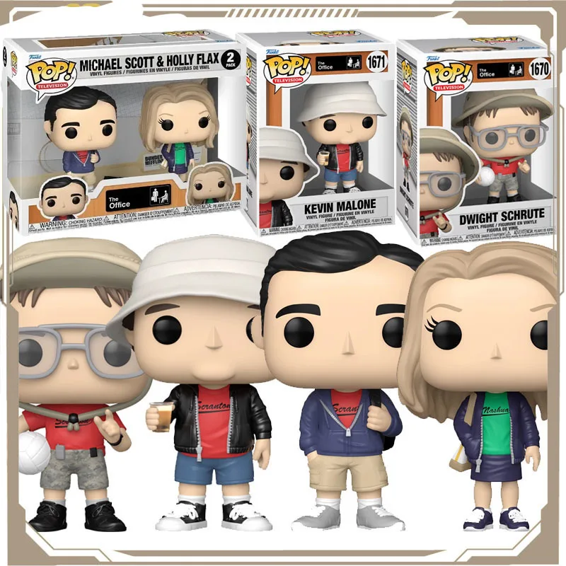 

In Stock Funko Pop Original American Drama Office Dwight Kevin Michael and Holly Action Figure Toys for Boys Girls Kids Gift