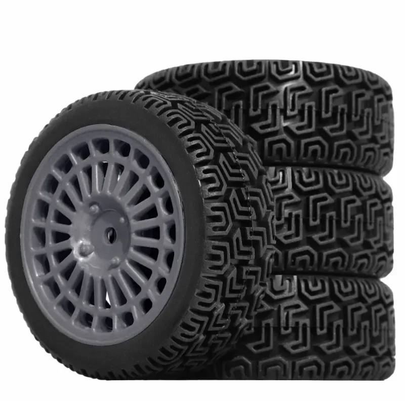 

4PCS 68mm Rally Tires for Tamiya XV01 XV02 TT01 TT02 PTG-2 - 1/10 RC Racing Car Rubber Wheel Tyre Upgrade Set