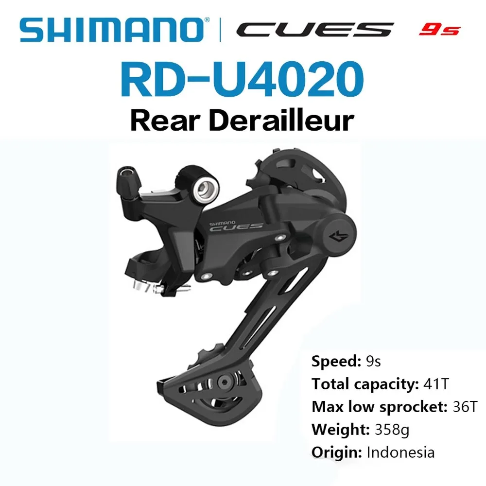 Shimano CUES U4000 9s Groupset SL-U4000 RD-U4000 RD-U3020 RD-U4020 LG300 Cassette Sprocket LG500 Chain MTB Bike Part