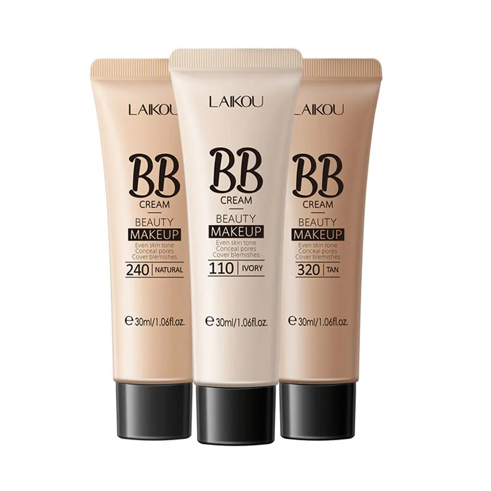 BB Cream Brighten Even Skin Tone Liquid Foundation Moisturizing Hydrating Concealer Cover Blemishes Concel Pores Makeup Base