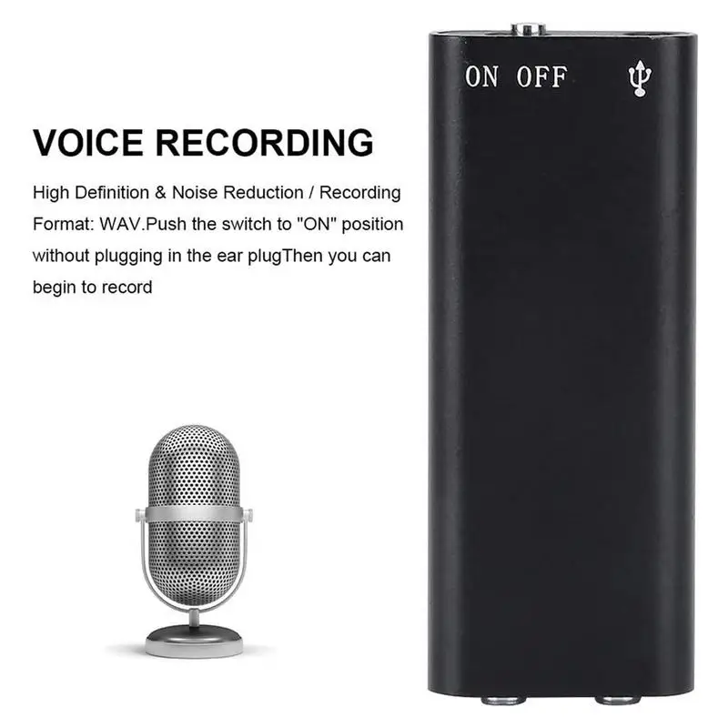 Mini USB Audio Recorder Multi-Purpose Voice Recording Tool small Voice Recorder Pen for Meetings Lectures Court Business trips