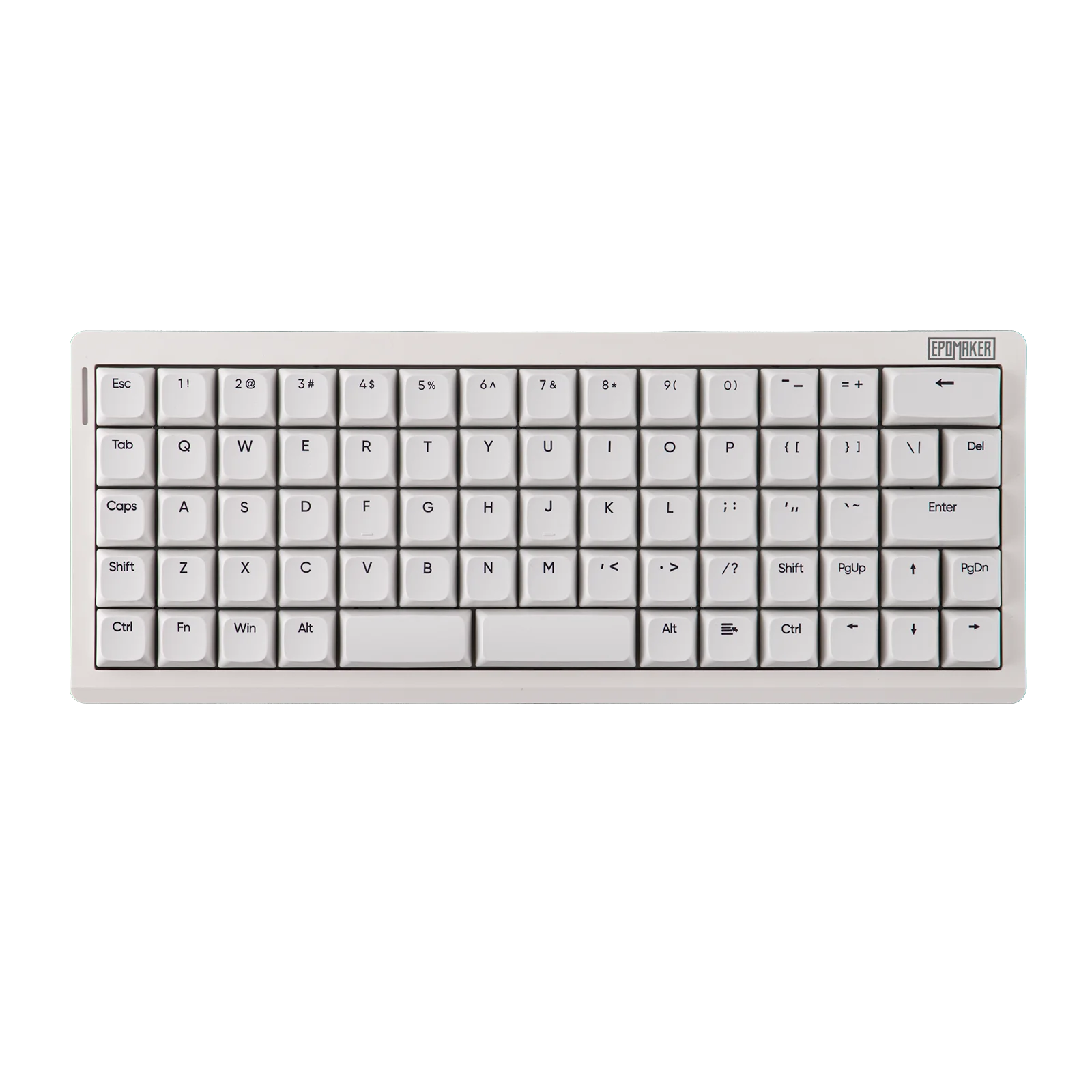 EPOMAKER Hack70 65% Ortholineair ANSI US Layout Tri-mode Draadloos Planck Mechanisch Gaming Toetsenbord met RGB-achtergrondverlichting & 3000mAh