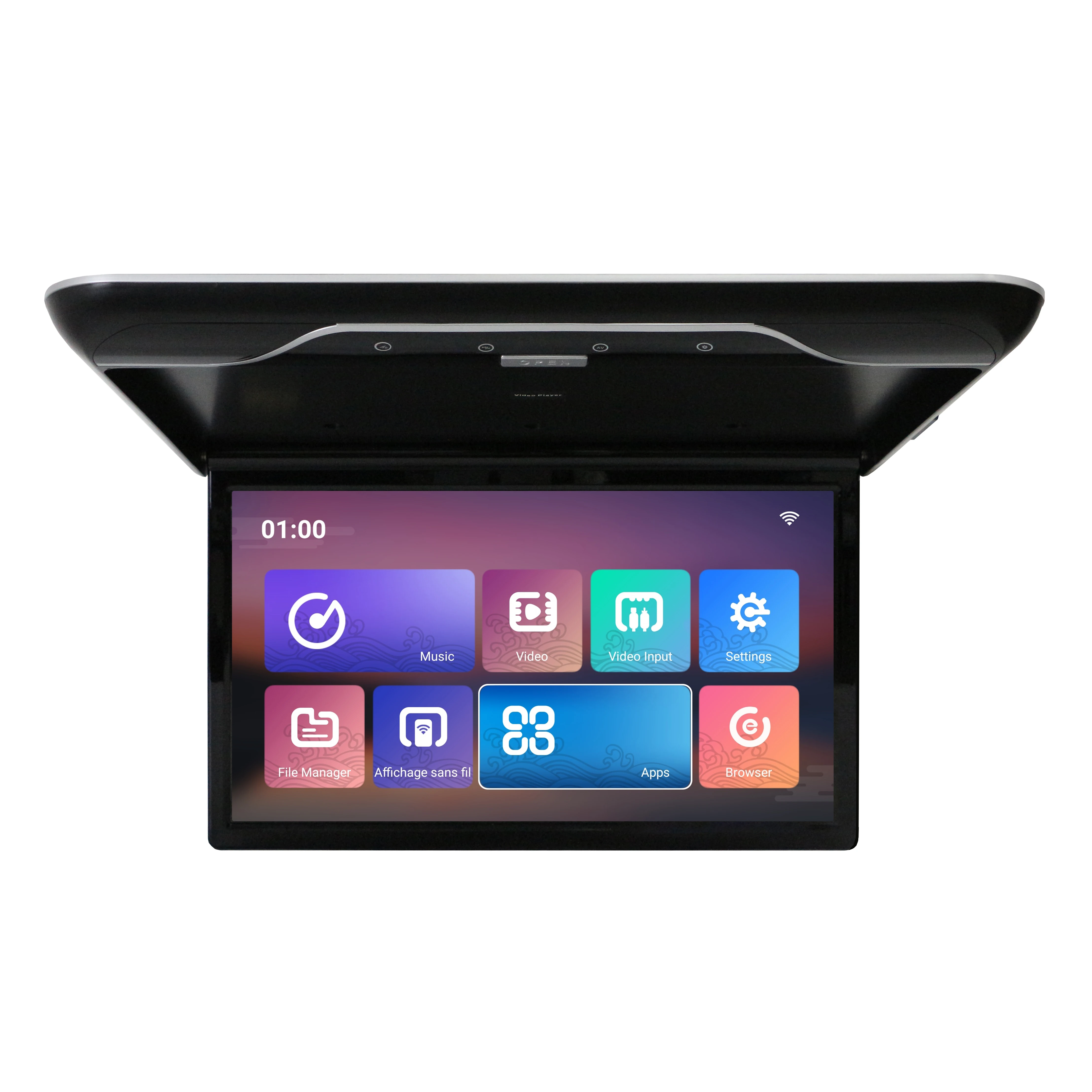 22 بوصة IPS 1080P شاشة أندرويد سقف جبل مشغل مراقبة السقف للمنزل المتنقل RV