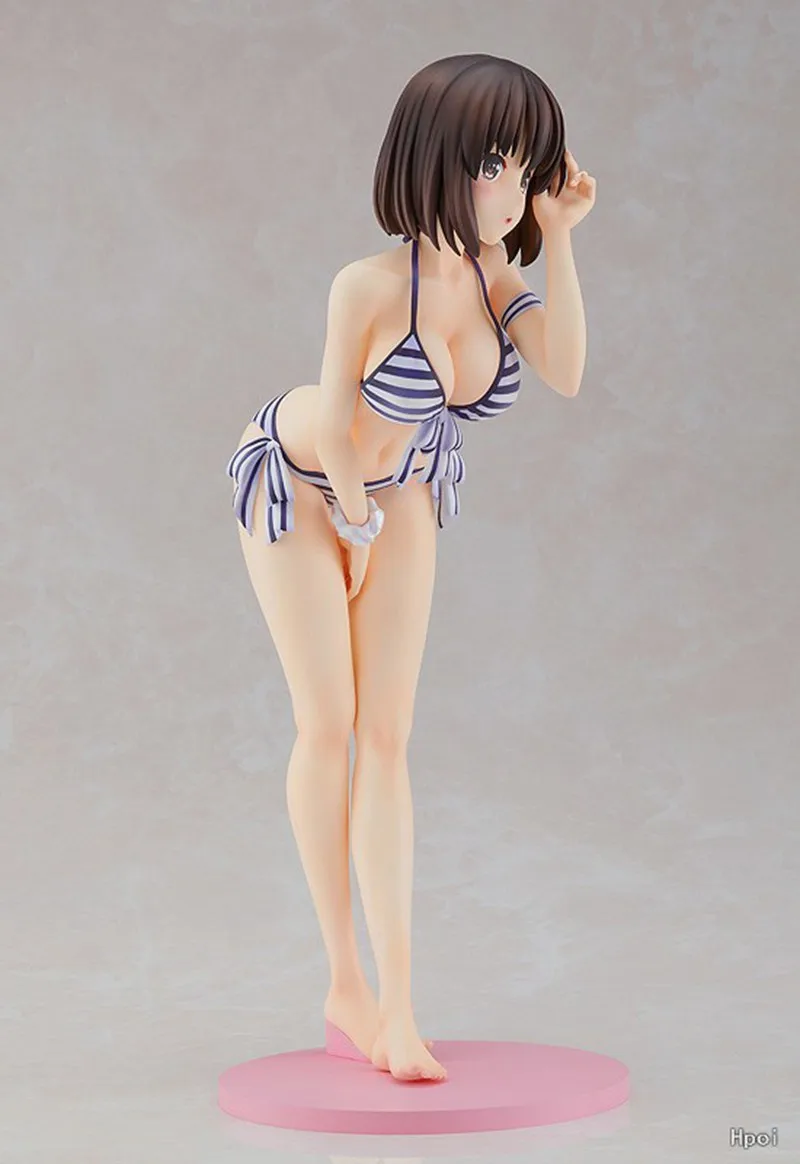 19CM Anime Megumi Kato strój kąpielowy Ver rysunek Saekano jak wychować nudną dziewczynę piżama rysunek figurki zabawki modele