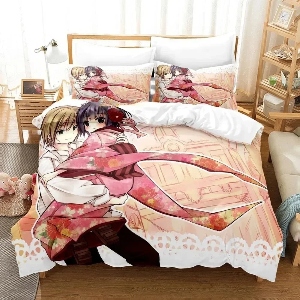3D Anime Croisée In A Foreign Labyrinth Bedding Set Single Twin Full Queen King Size Bed Set Adult Kid Bedroom Duvet cover Sets