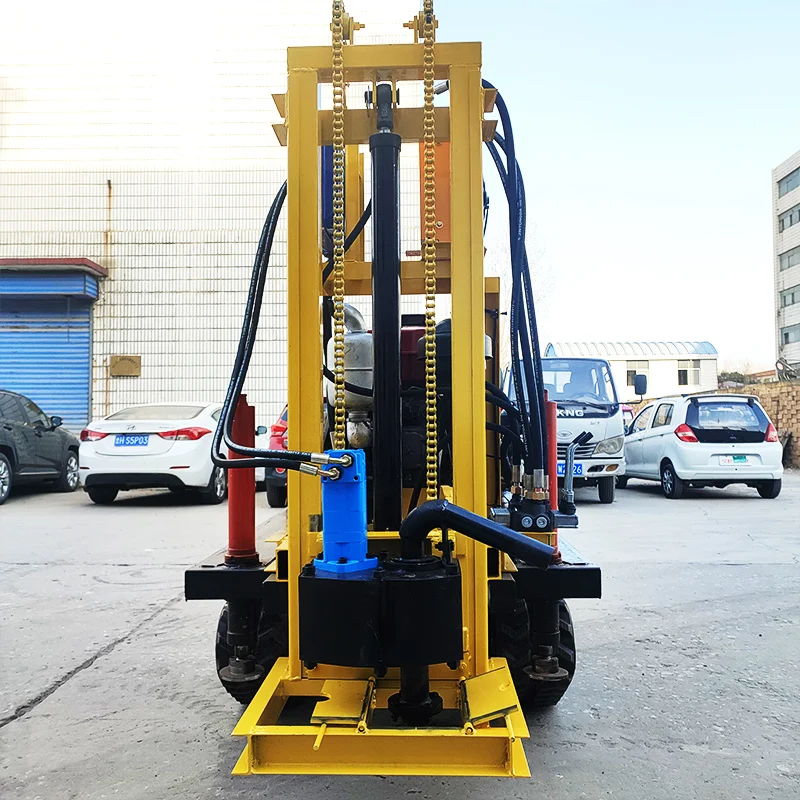 맞춤형 22HP 프리미엄 디젤 드릴 100m 유압 고품질 수원 시추 장비