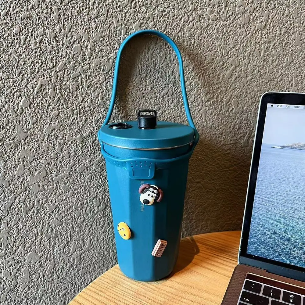 1Pcs Keep Durable Drinks Hot Cold Bottle Handle Dia 85 to 100mm Leakproof Insulated Tumblers Silicone Universal for Tyeso Mug