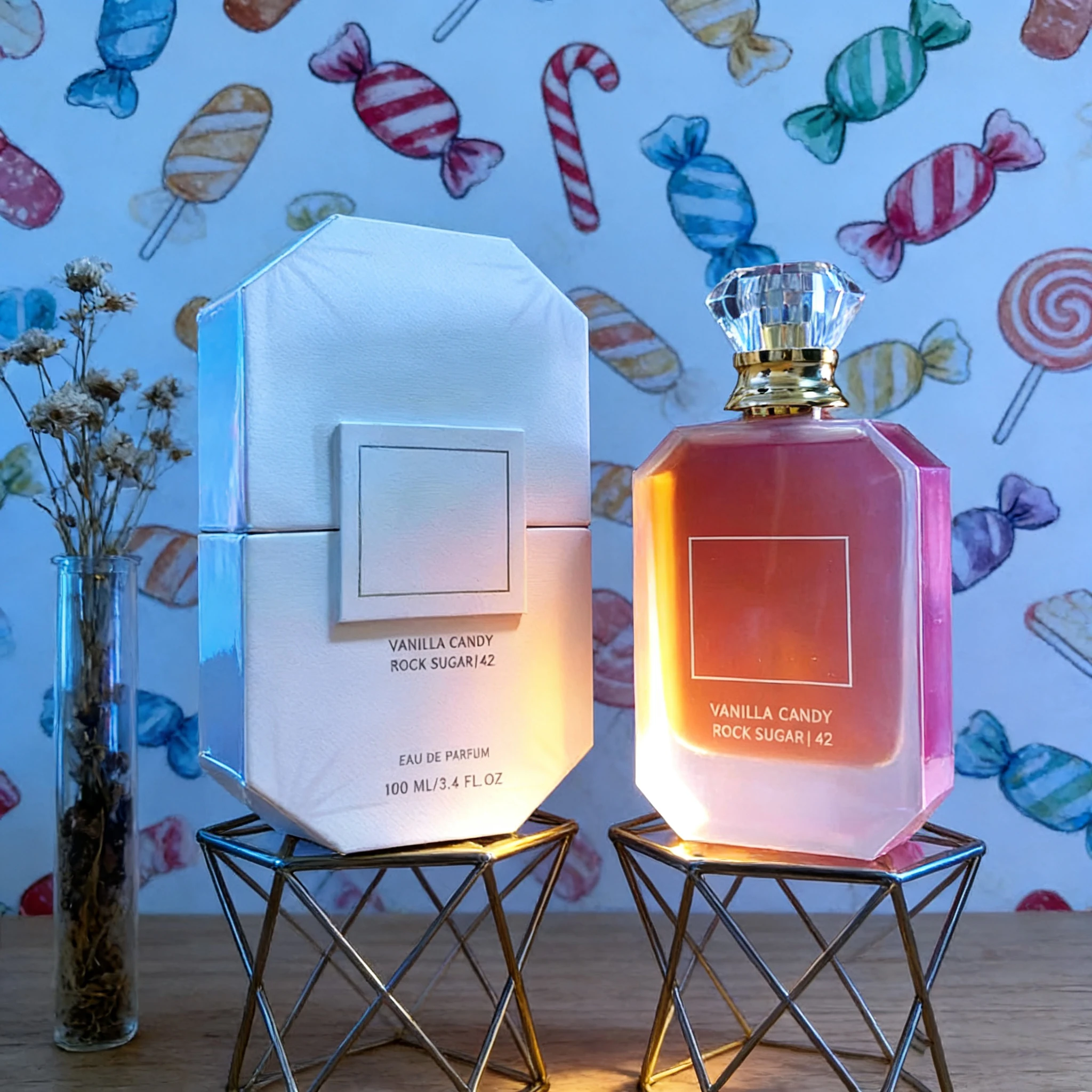 카얄리 42 바닐라 캔디 록 캔디 여성용 향수 스프레이 -3.4 oz./100 ml, 달콤한 바닐라 과일 우드 향수, 적합한 향수