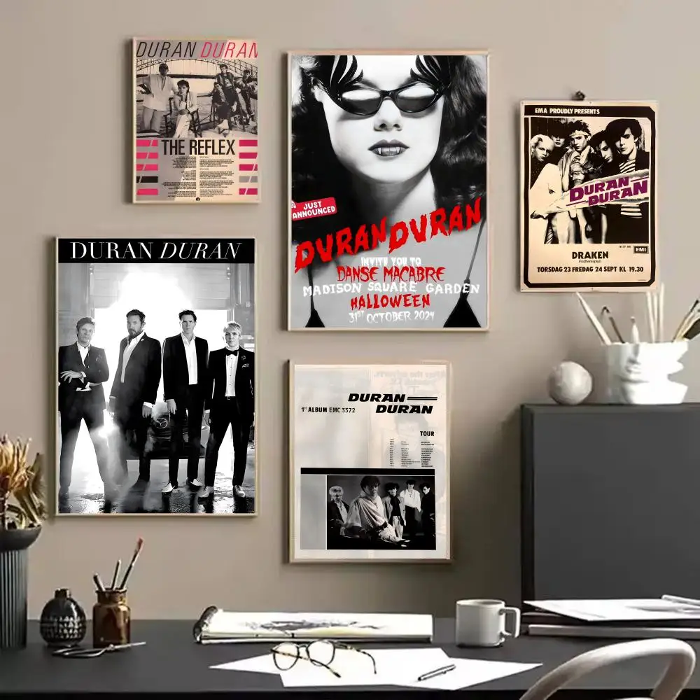 Pop Band D_Duran Duran Album Poster Decorative Wall Art Stickers Mural Photo Print for Home Living Room Hallway Decor Gift