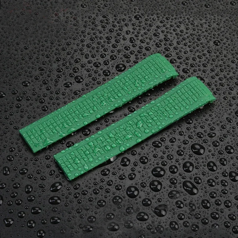 لينة المطاط حزام (استيك) ساعة Aquanaut يناسب باتيك فيليب سيليكون 5164A 5167A 5168A 21 مللي متر للطي مشبك ساعة الأشرطة