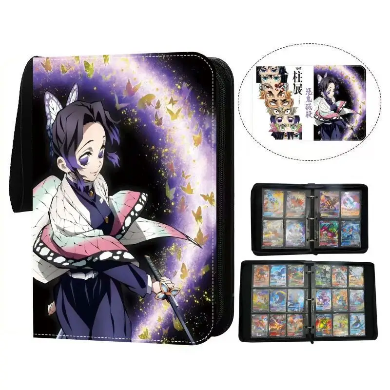 

Diy Demon Slayer Card Book Tsuyuri Kanawo Rengoku Kyoujurou Agatsuma Zenitsu Card Album Anime Collection Экшн-игрушки Фигурки Подарок