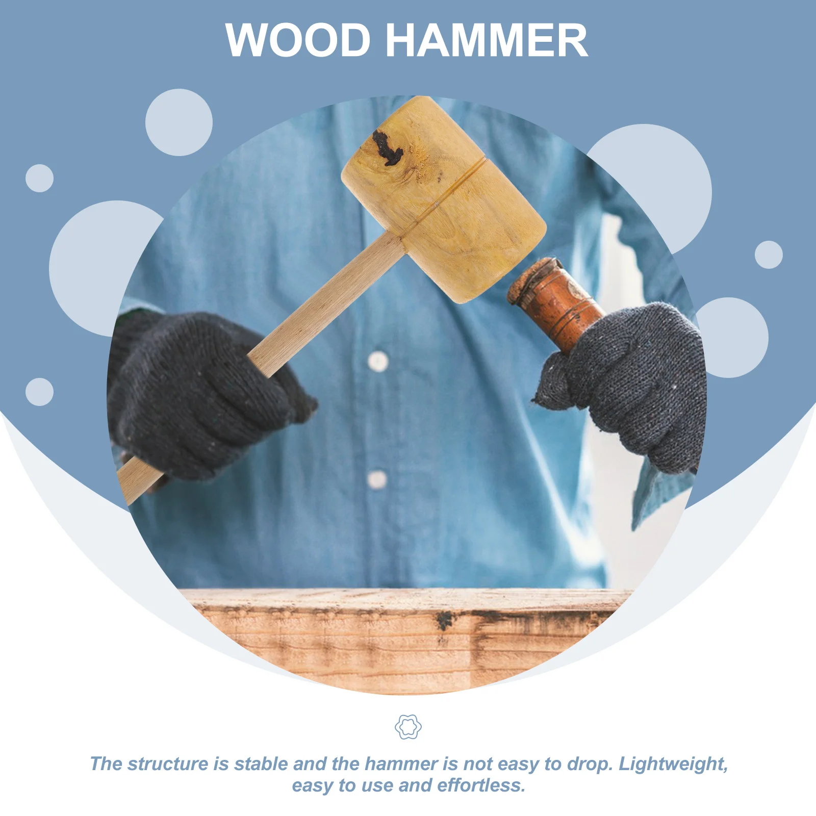 

Woodworking Mallet Hammer Solid Rosewood Handle Carpenter Chisel Mallet For Woodworking Tools Tent Camping Hand Tools