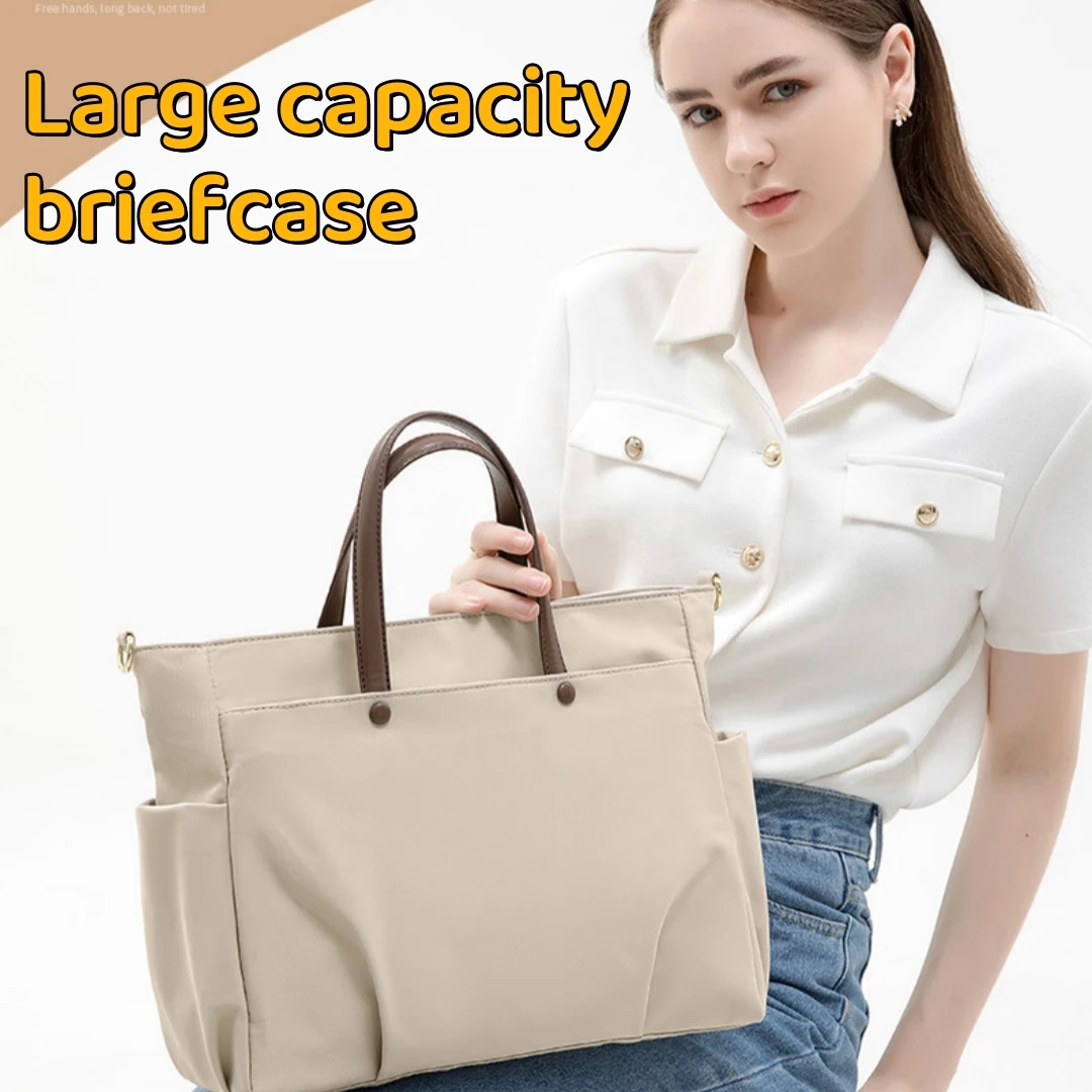 15.6-inch Laptop Bag Women\'s One Shoulder Portable Large Capacity Briefcase One Shoulder Crossbody Tote Bag