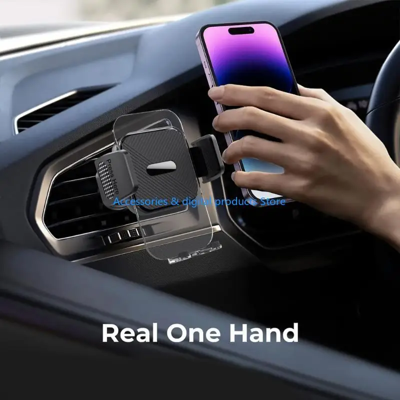 77JD Universal 360 Rotación Interior del coche Soporte navegación para teléfono móvil Soporte cuna