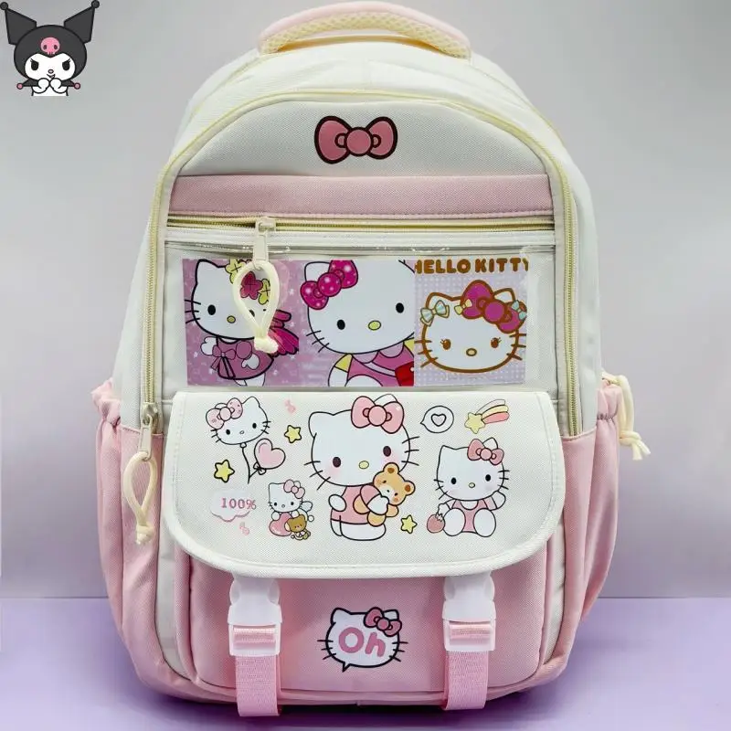 

Cute New Sanrios Hello Kittys Kuromi Schoolbag Student Backpack Good-Looking Backpack Waterproof Fashion Festival Gift