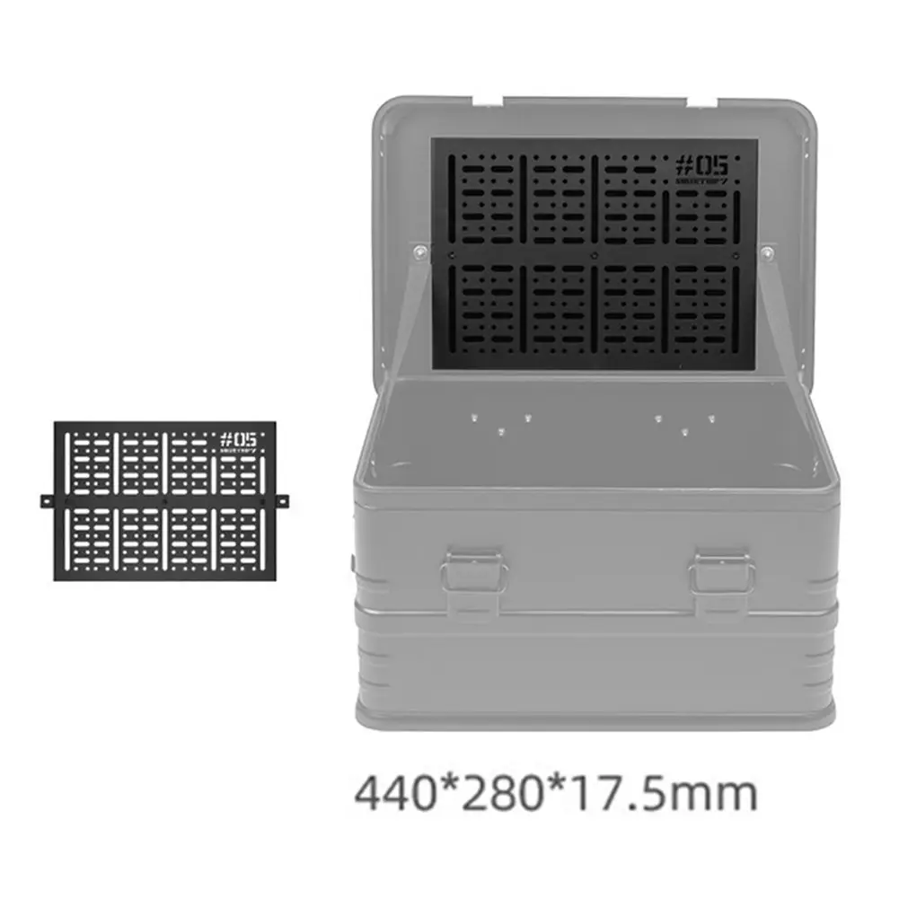 

1pc Camping Storage Box Board Camping Box Tabletop Pegboard For Igt Storage Box Mobile Table Board For Travel Camping Furniture
