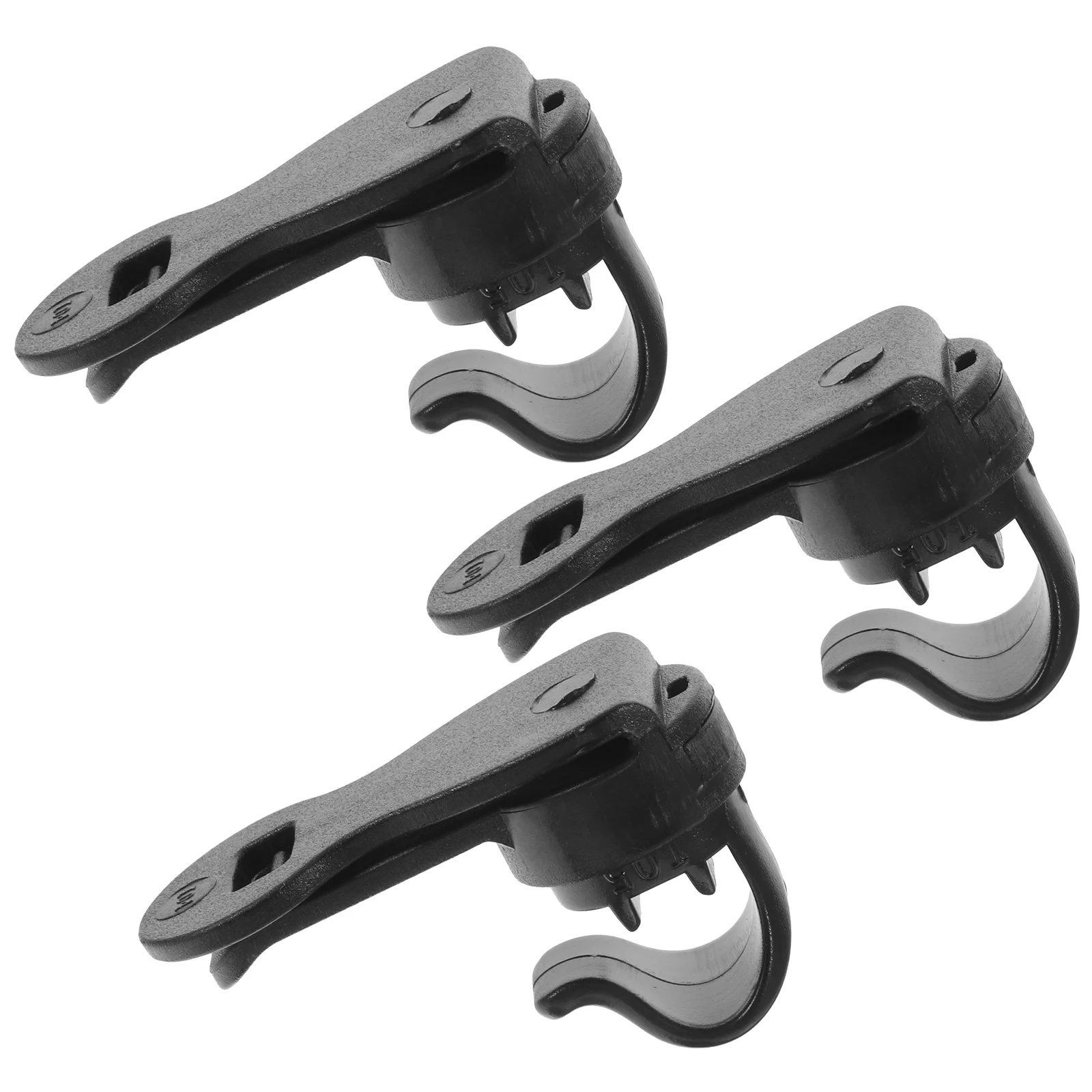 3 Pcs Hose Clamp Automatic Locking Magnetic Water Pipe Bladder Clip Riding Outdoor Tube Clips Black Accessories Portable