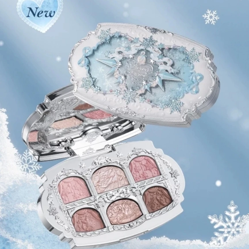 Flower Know Snow Ballet Collection Six-Color Satin Makeup Palette Eyeshadow Palette Buttery Powder 6.5g
