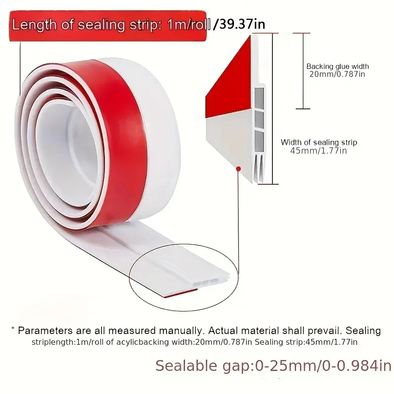 Door Bottom Seal Strip Under Door Weatherstrip Sealing Strips Draft Stopper Door Seal Anti-Cold Gap Blocker Windproof