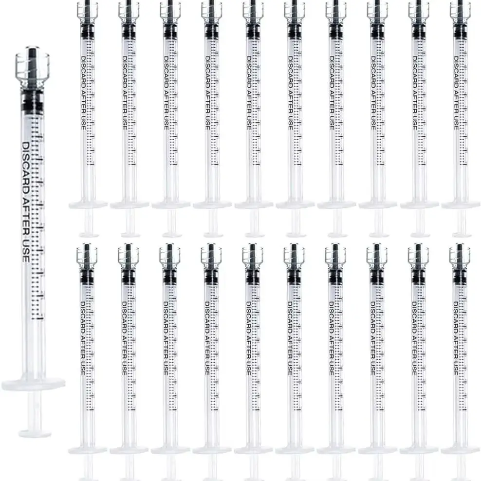 100/50/20er Pack 1mL Luer-Lock-Spritze (ohne Nadel) | Steril & Einzeln verpackt für den professionellen, industriellen und privaten Gebrauch – Detail 2