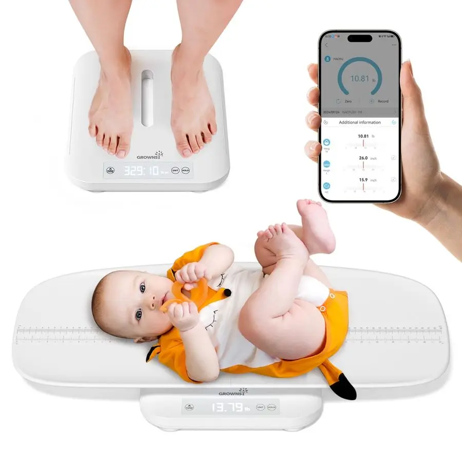 

Smart Baby Pet Scale,Digital Baby Weight Scale with App for Tracking Growth of Infant, Toddler,Puppy,and CatSupports Up to 330 l