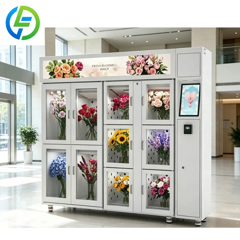 Smart 10-Door Flower Cabinet with Cooling and Humidifying, WiFi Remote Control