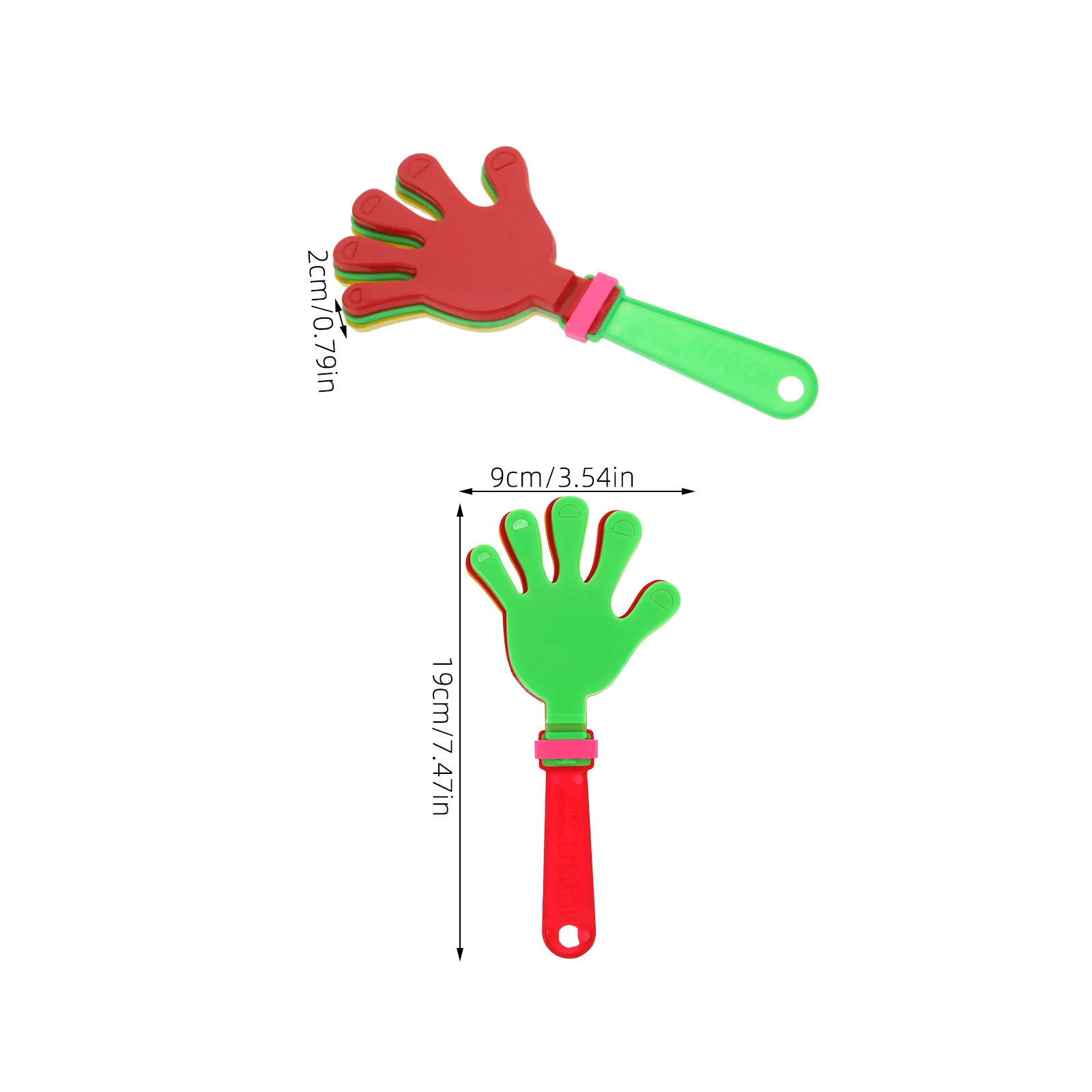 12 Pcs Glow Party Supplies Palm Clapping Device Make Decision Applause Maker Hands Child