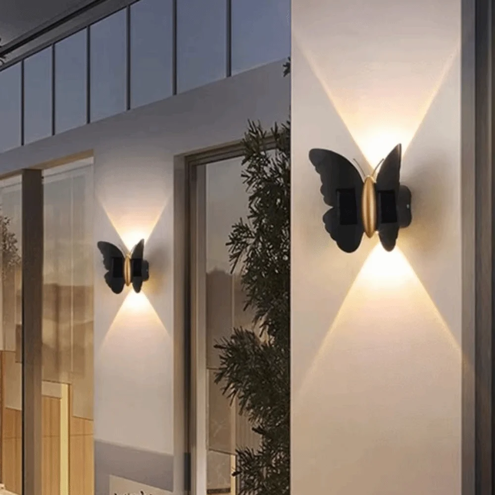 

Butterfly Shaped Butterfly Solar Wall Light Auto On/Off Solar Powered Solar Powered Wall Light Automatic Operation