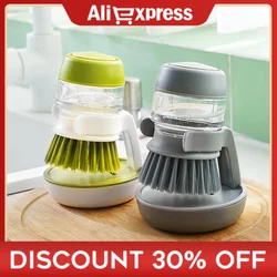 Dish Brush With Soap Dispenser Household Soap Dispenser Dishwashing Brush Kitchen Dishwashing Brush With Holder Home Accessories