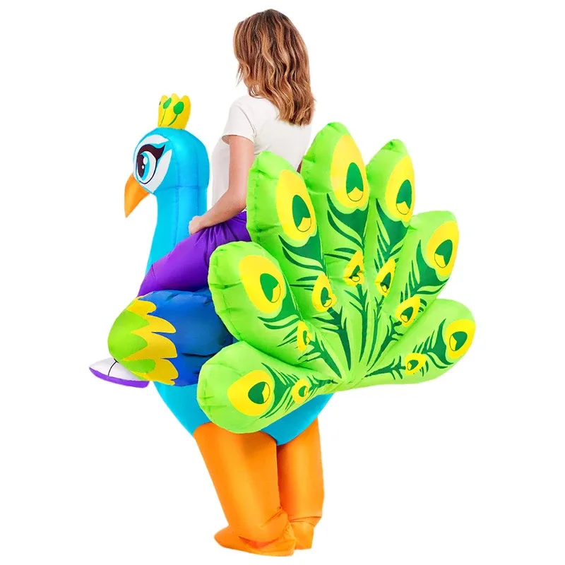 AIAI 2025 성인용 동물 공작 풍선 드레스 슈트 애니메이션 카니발 푸림 할로윈 파티 코스프레 의상 (남성용)