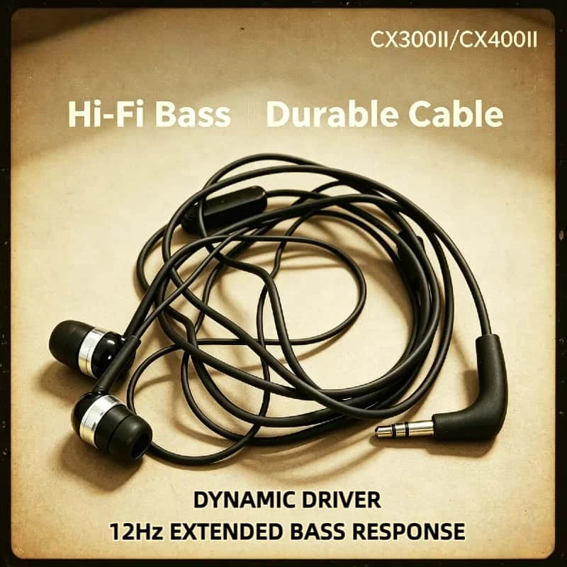 CX300II CX400II Wired in Ear High Resolution Headphones High Quality Bass Sound for PC Laptop Phone Tablet 2026 Pro Max