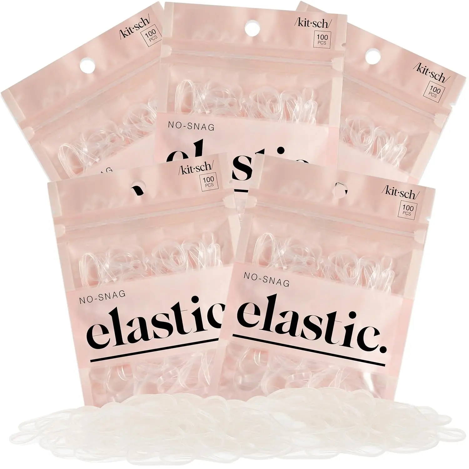 

Hair Ties No Damage for Kids Teens Women - Rubber Bands for Hair Styling No Snag Elastics Daily Hair Accessories Ideal Gifts