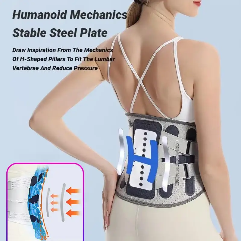 Unisex Lumbar Support Belt 360° Surround Pressure Dual Support System Ideal Gift for Sedentary People Daily Waist Care