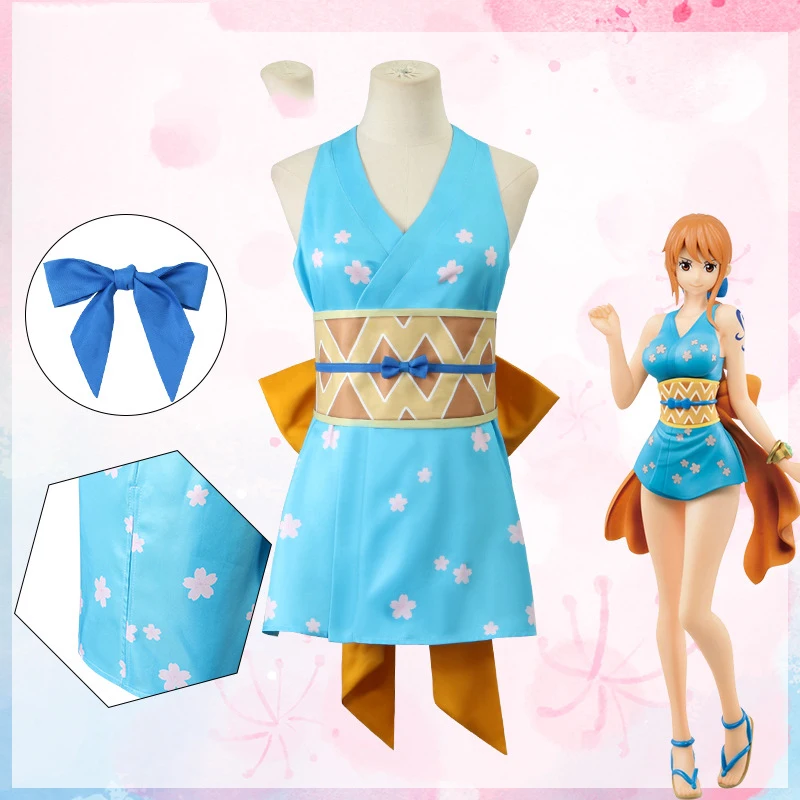 

Anime Wano Country Nami cosplay costume Wanokuni Nami sexy dress Halloween party costume