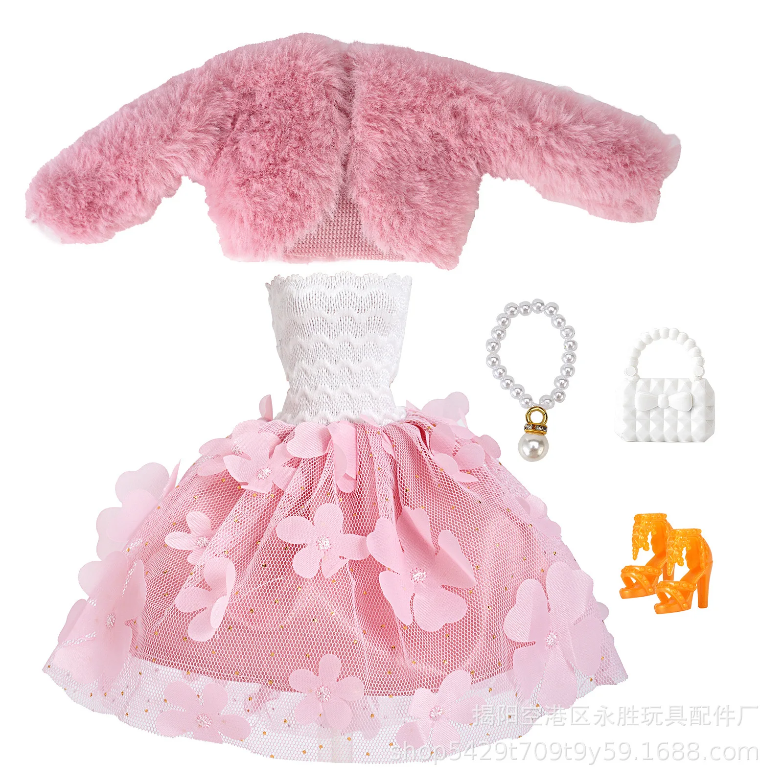 Mode Kleidung Für Baby Puppe Kleid Täglichen Outfit Party Rock Nette Kleid Mit Tasche Kleidung Für Barbie Puppe DIY Zubehör Kind Spielzeug