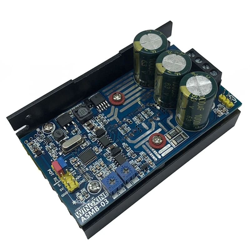 Controlador de Motor de un solo canal, placa controladora de engranaje de dirección de 1000nm, 8V a 48V, límite de corriente de 20a, ASMB-03