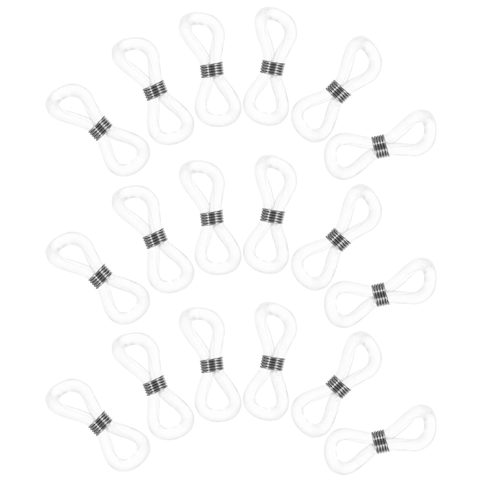 25 Pcs Lanyard Glasses Retainer Connectors Holder Ends Chain Stringends Eyeglass Cord Strap