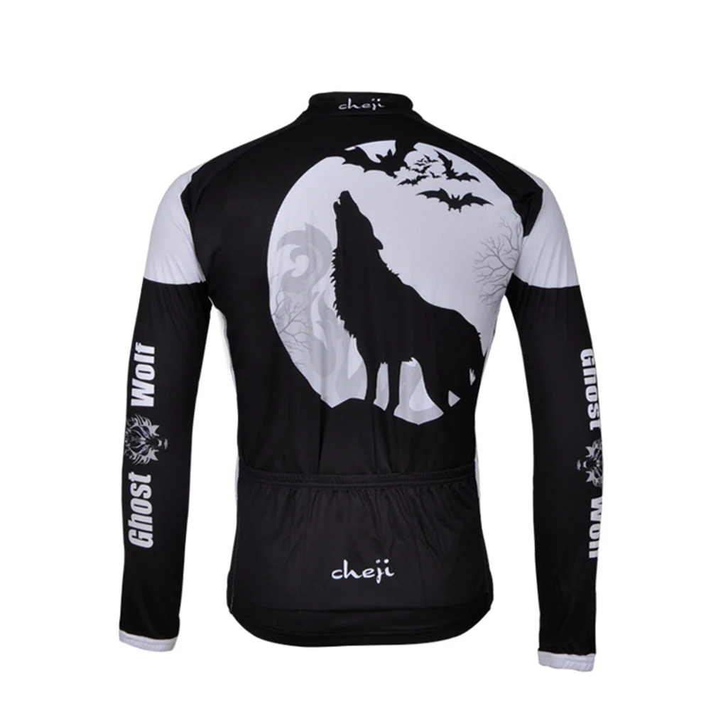 Ropa térmica ciclismo MTB manga larga lana de invierno para hombre - imagen 3