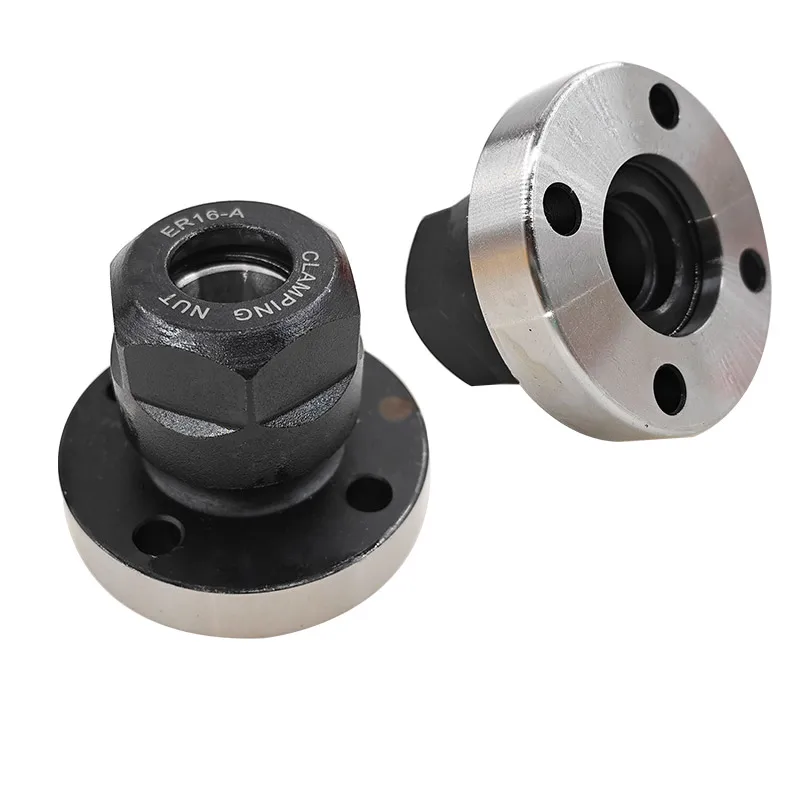 ER16-D45 Cylinder Clamp Flange Milling Chuck Straight Hole Chuck Seat Four Hole Chuck Seat Replacement Tool for Milling Machines