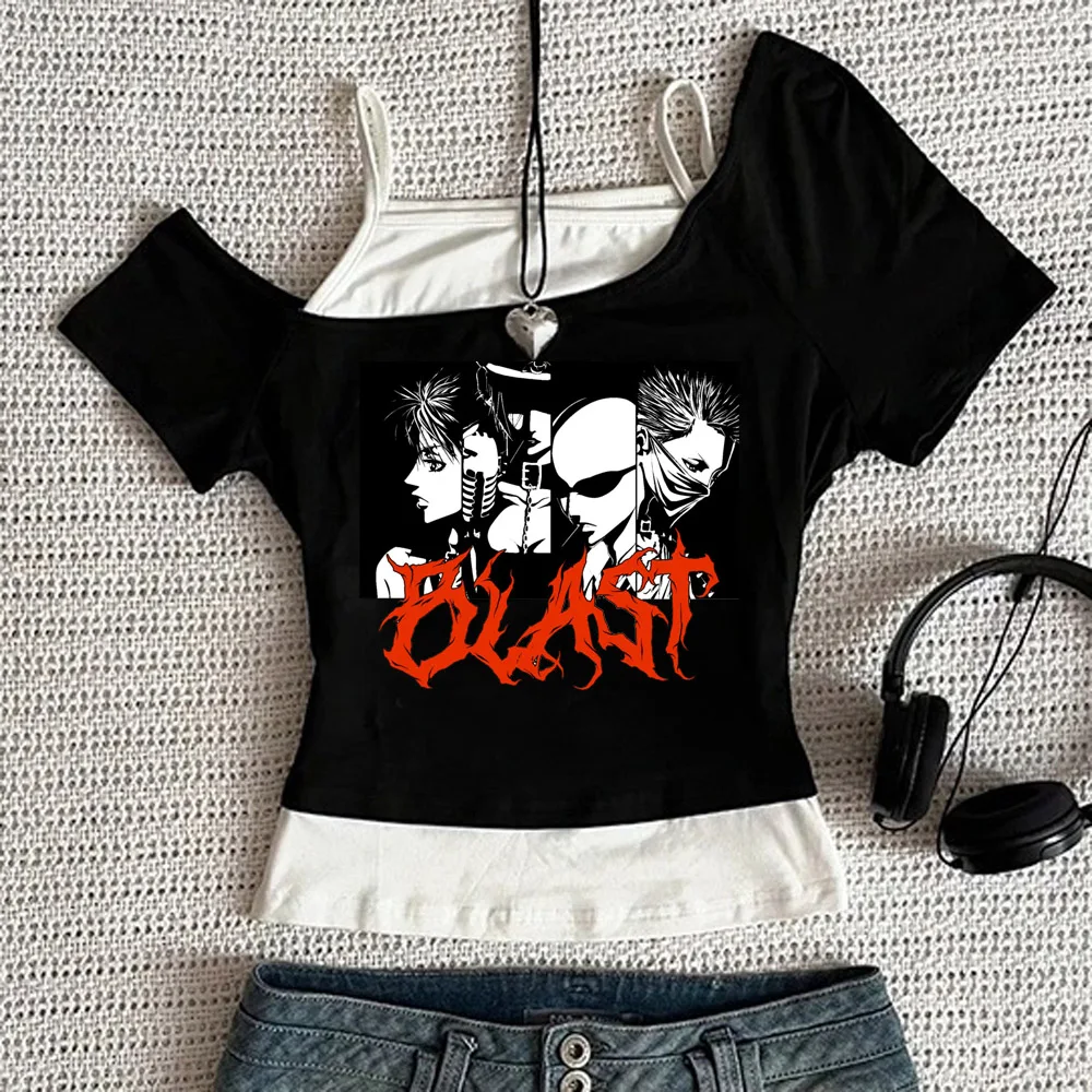 Y2k Nana Osaki Graphic T Shirts Casual Harajuku Streetwear Japanese Clothes Fashion Rock Punk Sleeveless Tanks Camis view 4