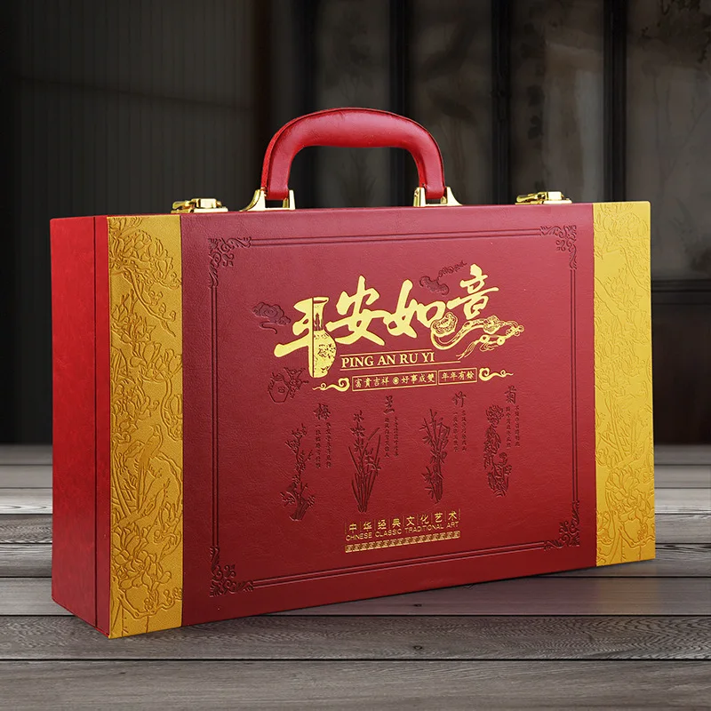Bamboo and Chrysanthemum High-end Ceramic Liquor Cup Set for Home Use, Gift for Elders and Leaders, Holiday Gift, Souvenir, Busi