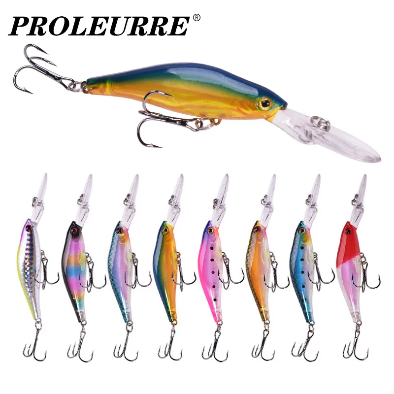 1Pcs Pesca Laser Fishing Lure 9.5cm 7.5g Sinking Minnow Wobblers Fish Hook Crankbaits Artificial Hard Bait Bass Swimbait Tackle