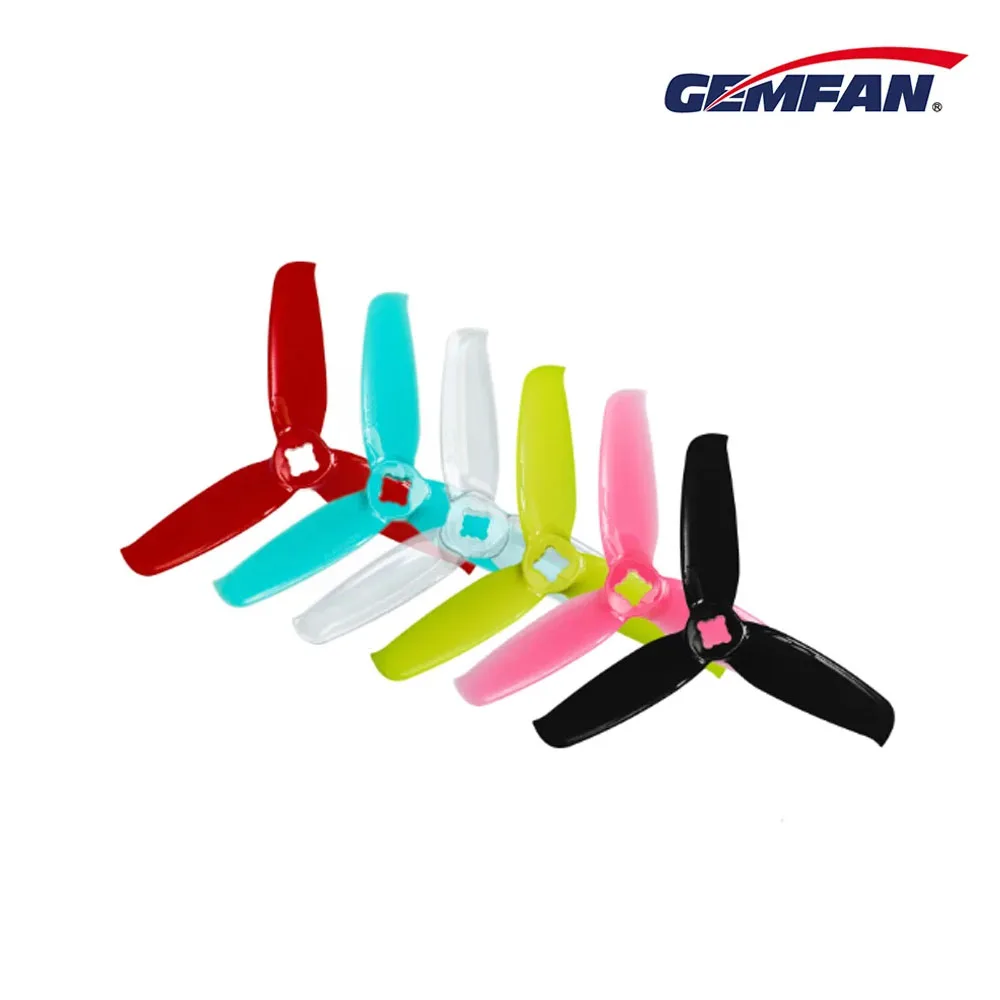 4 paia di oggetti di scena per PC Gemfan Flash 3052 da 3 pollici a 3 pale (foro da 1,5 mm/5 mm) per droni canalizzati RC FPV Racing Freestyle e stuzzicadenti/Cinewhoop