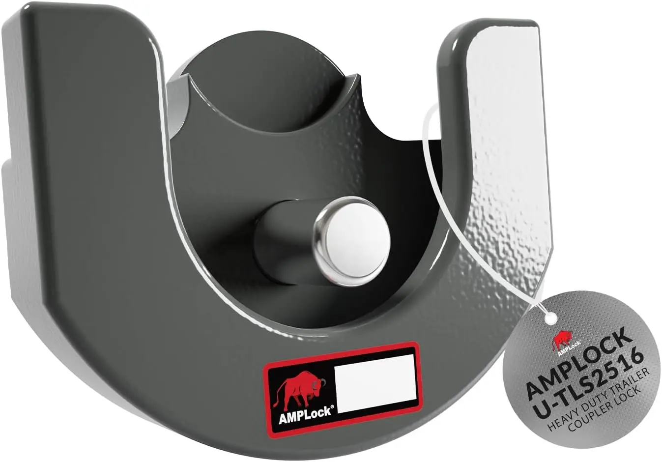 Heavy Duty Trailer Coupler Lock, 2-5/16" RV & Boat Trailer Anti-Theft Push-Lock System, Secure Ball Hitch Locks with Keys